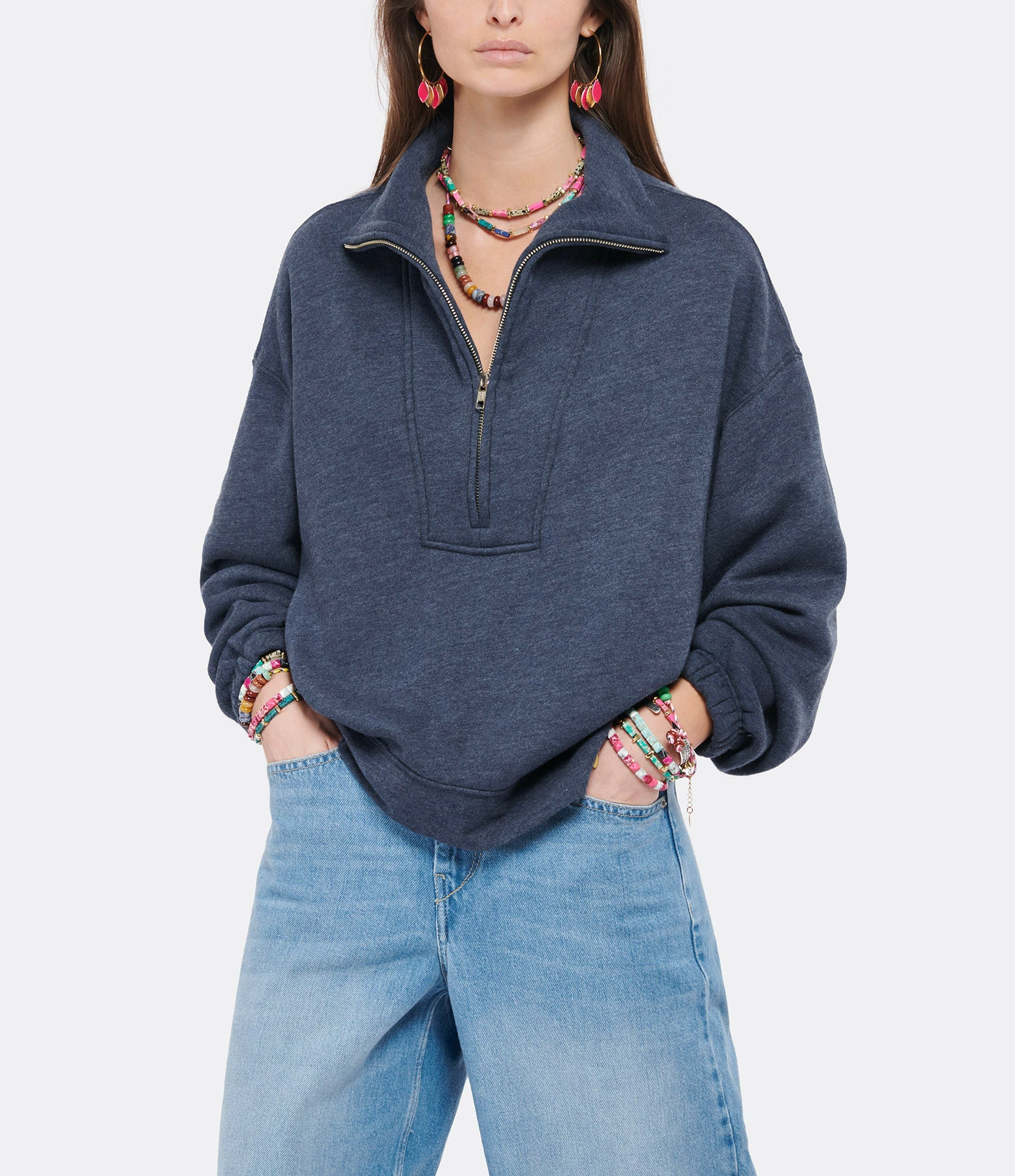 XIRENA Pull Oliver Bleu Navy 3 XIRENA Pull Oliver Bleu Navy – Image 3