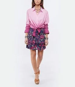 XIRENA Chemise Beau Ombre Coton Rose 8 XIRENA Chemise Beau Ombre Coton Rose -Majestic Filatures shop xiren look20220126 68