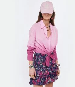 XIRENA Chemise Beau Ombre Coton Rose 7 XIRENA Chemise Beau Ombre Coton Rose -Majestic Filatures shop xiren look20220126 72