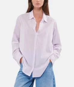 XIRENA Chemise Beau Coton Lilas -Majestic Filatures shop xiren look20220607 55 scaled