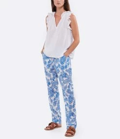 XIRENA Top Bex Blanc -Majestic Filatures shop xiren look20220607 81 scaled