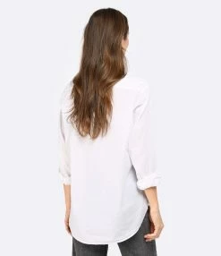 XIRENA Chemise Beau Coton Blanc -Majestic Filatures shop xiren look20221206 466