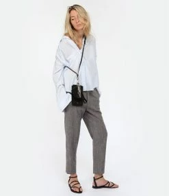 XIRENA Chemise Zoey Coton Bleu Ciel -Majestic Filatures shop xiren look20230117 660