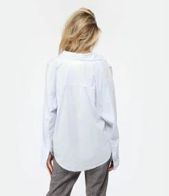 XIRENA Chemise Zoey Coton Bleu Ciel -Majestic Filatures shop xiren look20230117 666