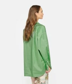 XIRENA Chemise Sydney Coton Vert -Majestic Filatures shop xiren look20230118 143