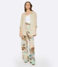 XIRENA Chemise Beau Coton Beige -Majestic Filatures shop xiren look20230118 148