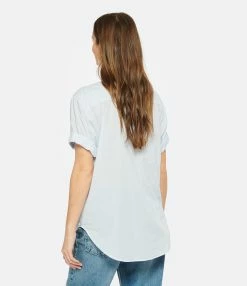 XIRENA Chemise Channing Coton Bleu Ciel 8 XIRENA Chemise Channing Coton Bleu Ciel -Majestic Filatures shop xiren look20230118 277