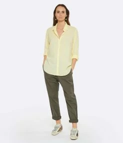 XIRENA Chemise Beau Coton Jaune -Majestic Filatures shop xiren look20230118 313