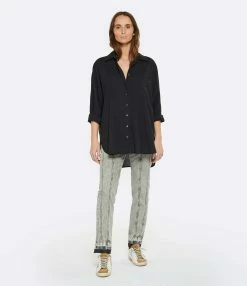 XIRENA Chemise Sydney Coton Noir 9 XIRENA Chemise Sydney Coton Noir -Majestic Filatures shop xiren look20230118 329