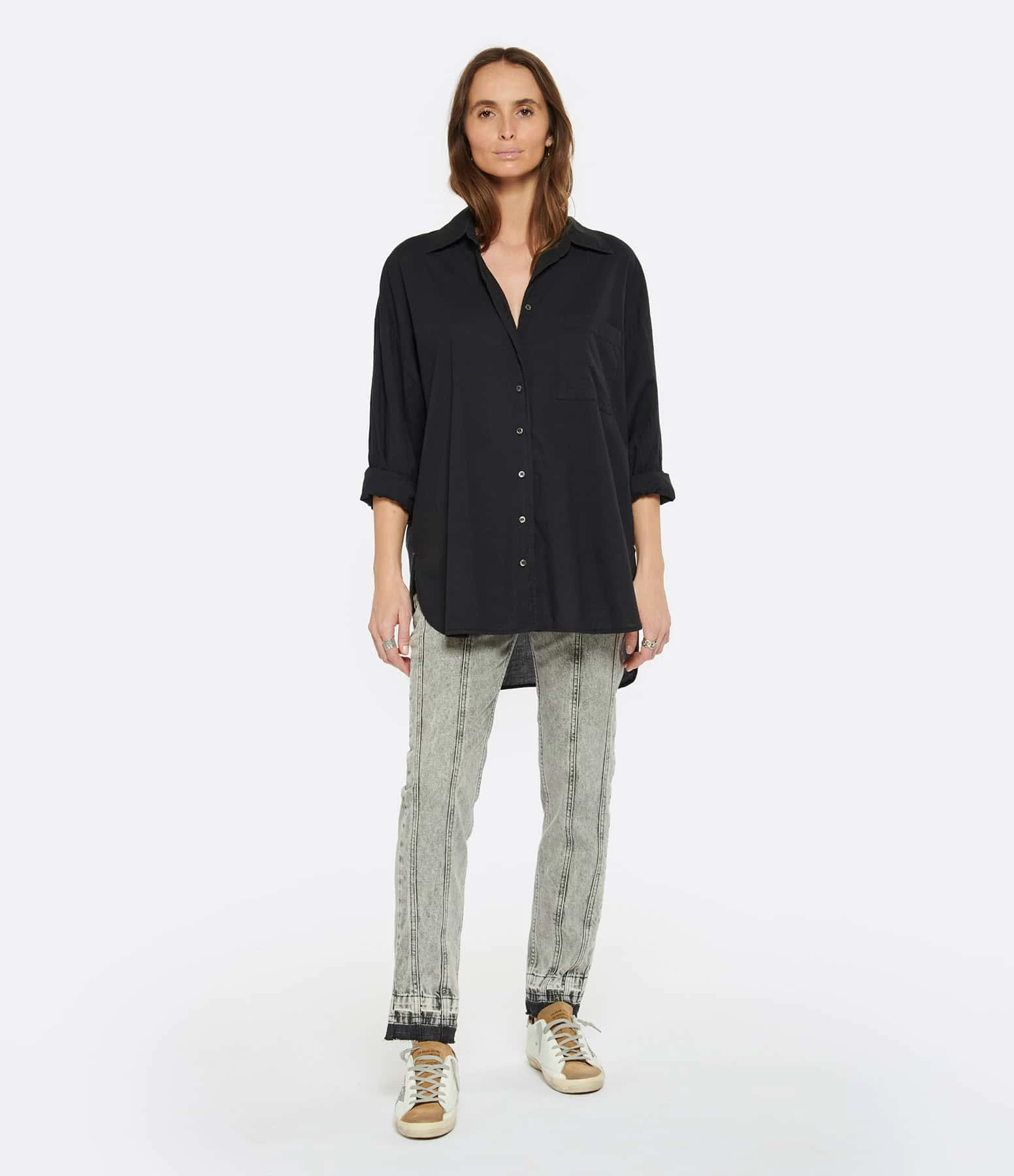 XIRENA Chemise Sydney Coton Noir 5 XIRENA Chemise Sydney Coton Noir – Image 5