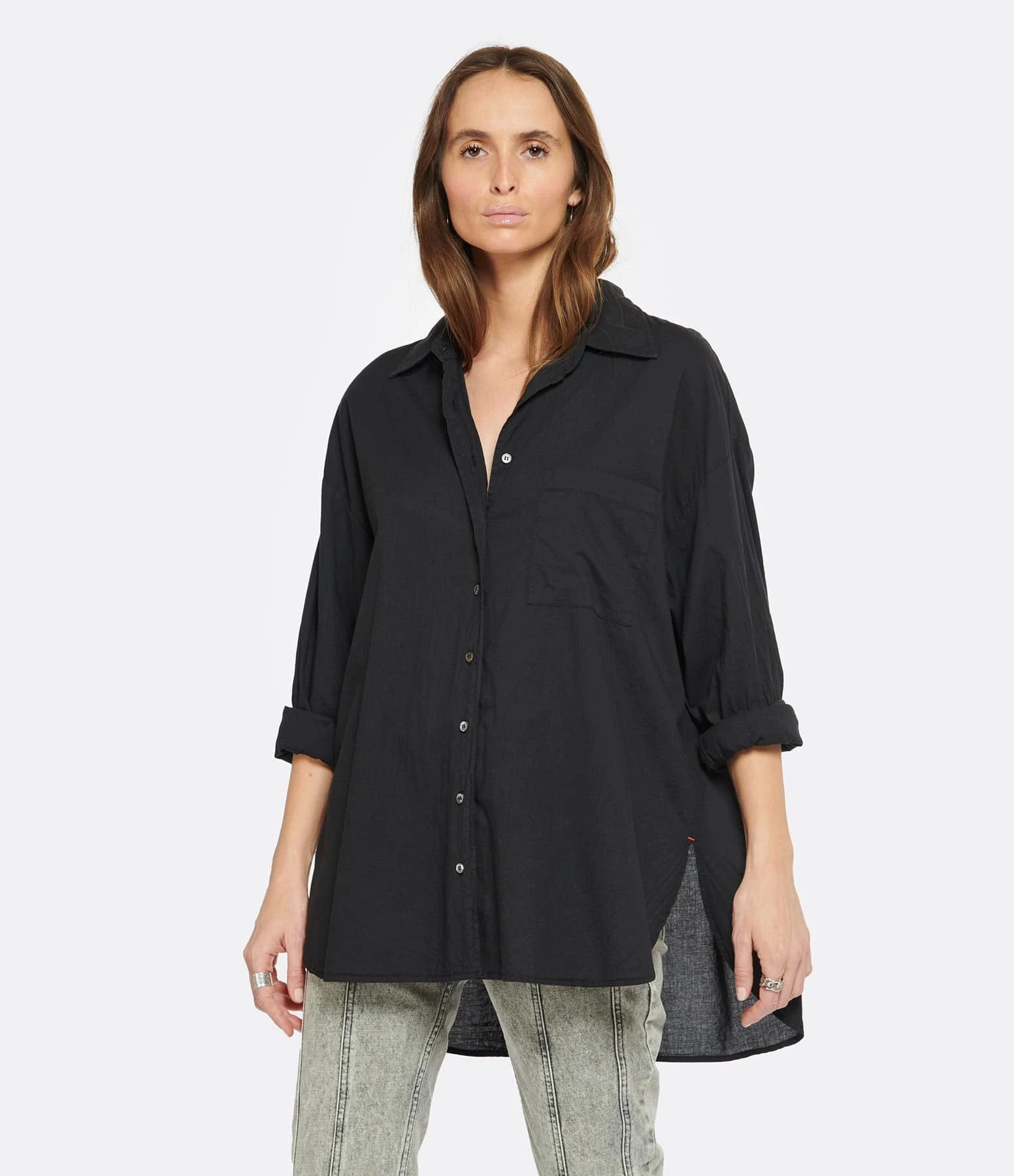 XIRENA Chemise Sydney Coton Noir 3 XIRENA Chemise Sydney Coton Noir – Image 3
