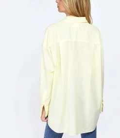 XIRENA Chemise Sydney Coton Jaune -Majestic Filatures shop xiren look20230215 19