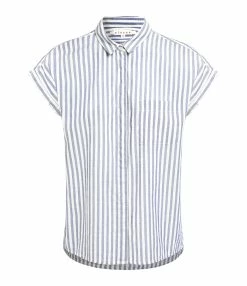 XIRENA Chemise Wess Coton Rayures Pacific