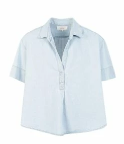 XIRENA Blouse Chayse Coton Bleu