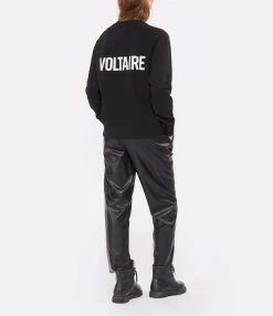 Zadig & Voltaire Sweatshirt Upper ZV Coton Noir 10 Zadig & Voltaire Sweatshirt Upper ZV Coton Noir -Majestic Filatures shop zadig look20220907 129