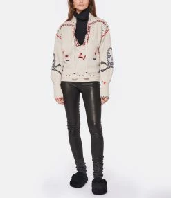 Zadig & Voltaire Pull Amanda Cachemire Beige Sugar -Majestic Filatures shop zadig look20221011 91