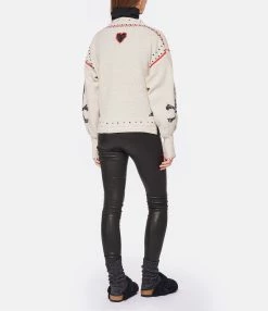 Zadig & Voltaire Pull Amanda Cachemire Beige Sugar -Majestic Filatures shop zadig look20221011 95