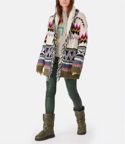 Zadig & Voltaire Gilet Ella Laine Imprimé Sugar -Majestic Filatures shop zadig look20221012 226