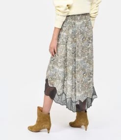 Zadig & Voltaire Jupe Longue Joslin Kaki -Majestic Filatures shop zadig look20230111 445