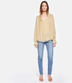 Zadig & Voltaire Chemise Taya Buttercup -Majestic Filatures shop zadig look20230203 269