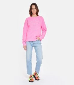 Zadig & Voltaire Sweatshirt Upper Blason Coton Rose Fluo 9 Zadig & Voltaire Sweatshirt Upper Blason Coton Rose Fluo -Majestic Filatures shop zadig look20230203 452