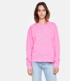Zadig & Voltaire Sweatshirt Upper Blason Coton Rose Fluo 7 Zadig & Voltaire Sweatshirt Upper Blason Coton Rose Fluo -Majestic Filatures shop zadig look20230203 453