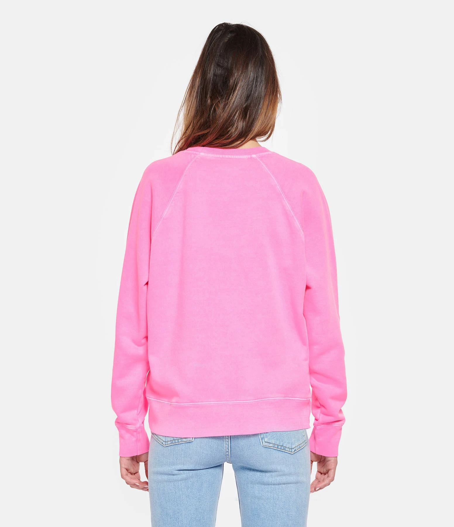 Zadig & Voltaire Sweatshirt Upper Blason Coton Rose Fluo 4 Zadig & Voltaire Sweatshirt Upper Blason Coton Rose Fluo – Image 4