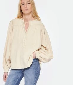Zadig & Voltaire Blouse Tigy Coton Sugar 8 Zadig & Voltaire Blouse Tigy Coton Sugar -Majestic Filatures shop zadig look20230207 163