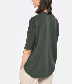 Zadig & Voltaire Sweatshirt Portland Amour Strass Coton Kaki -Majestic Filatures shop zadig look20230223 421