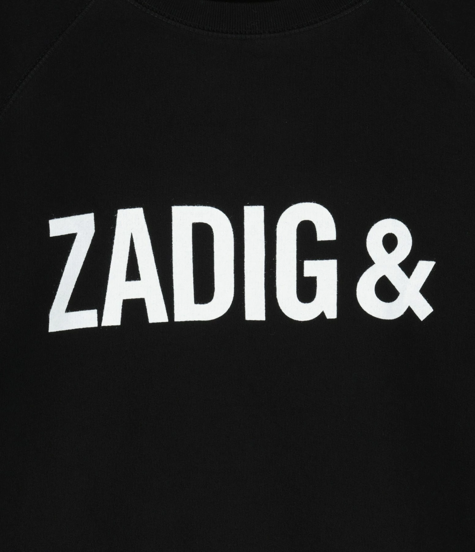 Zadig & Voltaire Sweatshirt Upper ZV Coton Noir 2 Zadig & Voltaire Sweatshirt Upper ZV Coton Noir – Image 2