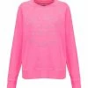 Zadig & Voltaire Sweatshirt Upper Blason Coton Rose Fluo