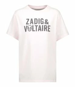 Zadig & Voltaire Tee-shirt Omma ZV Coton Rose Pastel