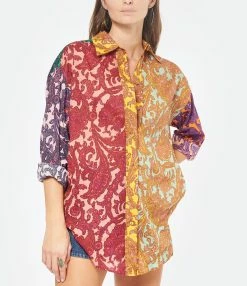 Zimmermann Chemise Tiggy Coton Imprimé Cachemire -Majestic Filatures shop zimme look20221110 200