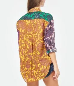 Zimmermann Chemise Tiggy Coton Imprimé Cachemire -Majestic Filatures shop zimme look20221110 202