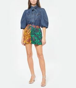 Zimmermann Chemise Tiggy Denim Bleu -Majestic Filatures shop zimme look20221110 214