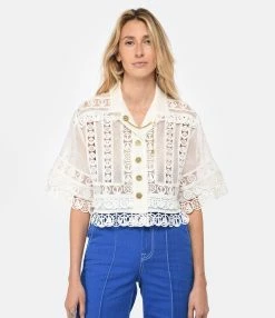 Zimmermann Chemise High Tide Nautical Lin Crème 7 Zimmermann Chemise High Tide Nautical Lin Crème -Majestic Filatures shop zimme look20230111 190