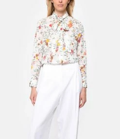 Zimmermann Chemise Coton Imprimé Multicolore -Majestic Filatures shop zimme look20230222 49